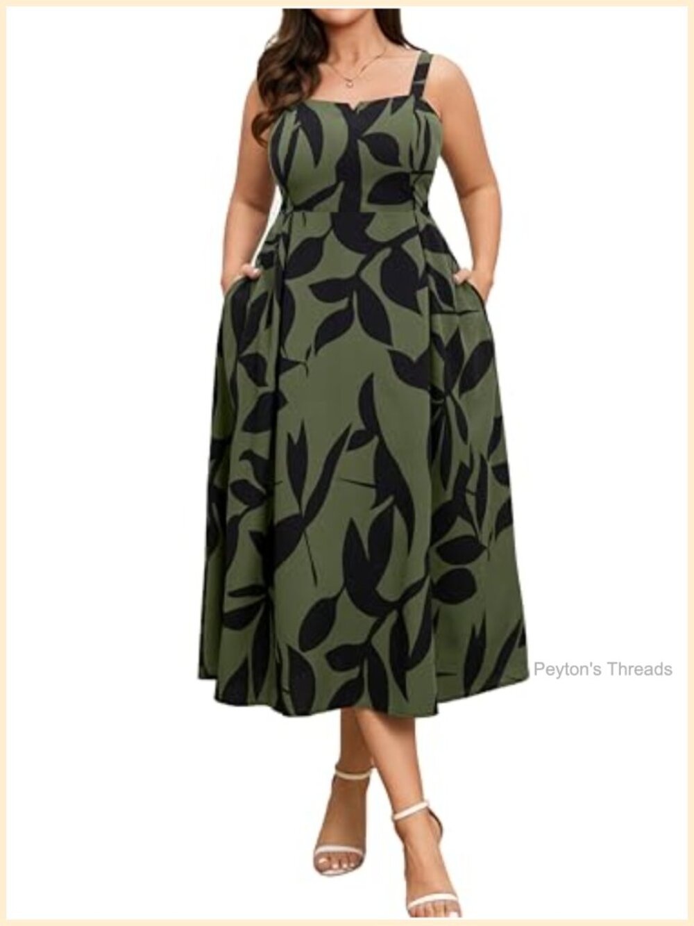 RWJ Plus Size Maxi Dress Sleeveless Wedding Guest Smocked A-Line